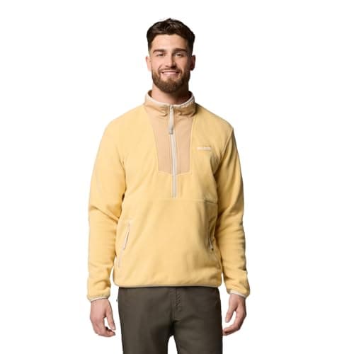Image of Men's Sequoia Grove Half Zip Fleece, Sand Dune/Canoe, XXL