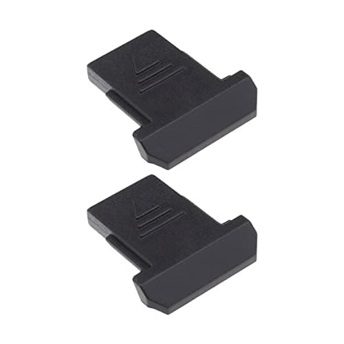 Image of VGOL 2PCS Camera Hot Shoe Protective Cover Dust-proof Cap Compatible with Canon 5D3 80D 77D 5D4 6D2 90D 760D 800D EOSR Cameras Plastic Black