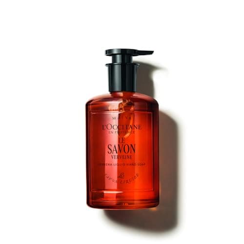 Image of L'OCCITANE - Verbena (Verveine) Liquid Hand Soap - 350 ml (Glass bottle) - All skin types - Made in France