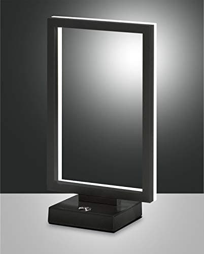 Image of Fabas Luce Bard Integrated LED Table Lamp Anthracite Glass