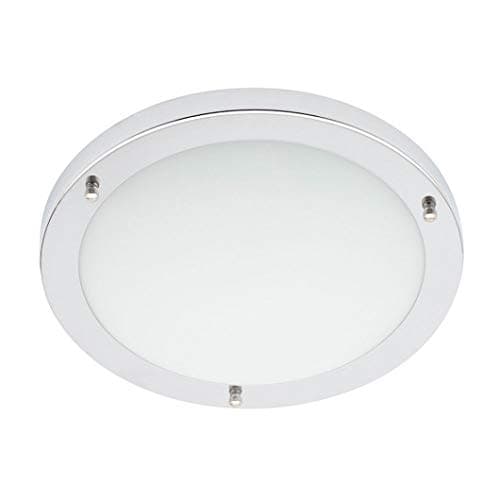 Image of LITECRAFT Mari Flush Mount Bathroom IP44 Rated Ceiling Light - (Polished Chrome, Large, 10 Watt)