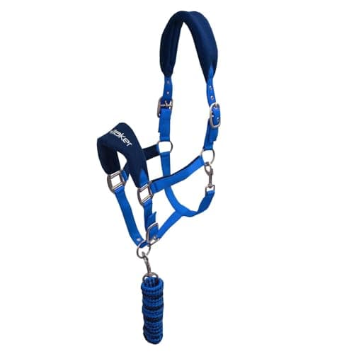 Image of John Whitaker Unisex Club Headcollar and Lead Rope Set Royal Pony