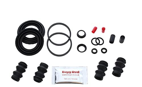 Image of Bigg Red - Brake Caliper Seal Repair Kit - Compatible with - Rear Left & Right - Fits Standard BOSCH Single 48mm Piston Calipers