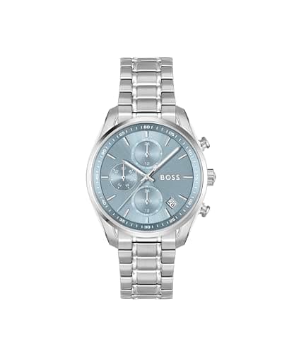 Image of BOSS Analogue Multifunction Quartz Watch for Women Grand Tour Ladies Collection with Silver Stainless Steel Bracelet - 1502767