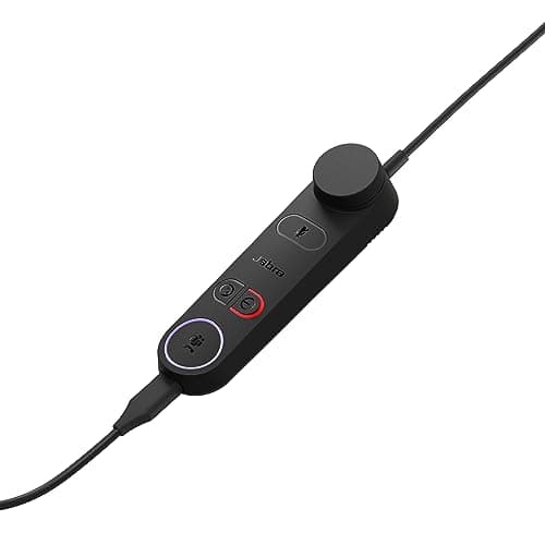 Image of Jabra Engage 50 II Link Call Control Unit with USB-A Cable for Jabra Engage 50 II Mono and Stereo USB-C Headset - MS Teams Certified, Works with All Other Platforms - Black