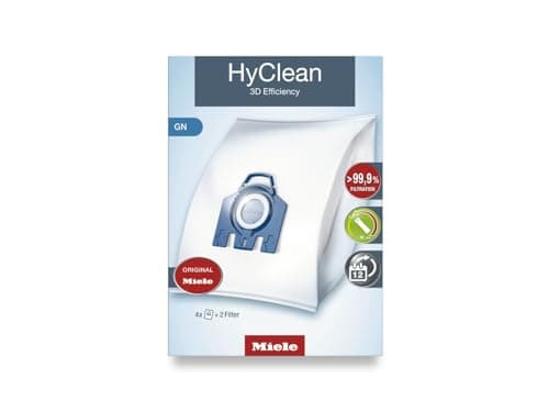 Image of Miele 9917730 HyClean 3D Efficiency GN Vacuum Cleaner Bags, Reliably Keep Dust Inside the Vacuum Cleaner