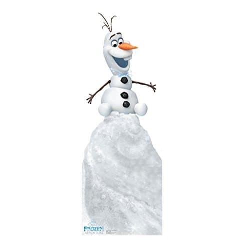 Image of Advanced Graphics Olaf on Snow Mound Life Size Cardboard Cutout Standup - Olaf's Frozen Adventure (2017 Short Film)