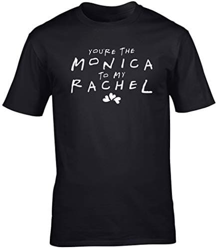 Image of Hippowarehouse You're The Monica to My Rachel Unisex Short Sleeve t-Shirt (Specific Size Guide in Description) Black