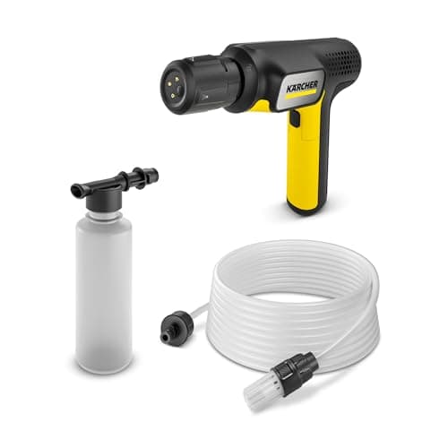 Image of Kärcher mobile cleaner OC Handheld Compact, medium pressure, max. 15 bar, foldable, USB-C port, flow rate: 150 l/h, weight: 0.8 kg, 4-in-1 Multi Jet, suction hose (5 m)