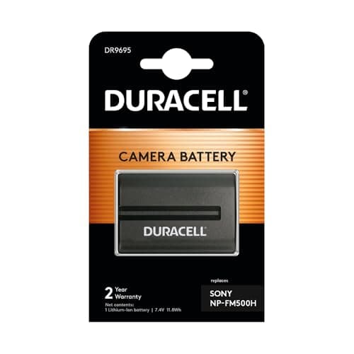 Image of Duracell DR9695 Premium Analog Sony NP-FM500H Battery for Alpha A65 A77 A100 7.4V 1400mAh