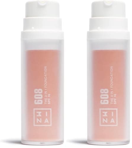 Image of 3INA MAKEUP - The 3 in 1 Foundation 608 - Light Foundation Pink Undertone - Liquid Foundation with SPF15 & Vitamic C (Pack of 2)