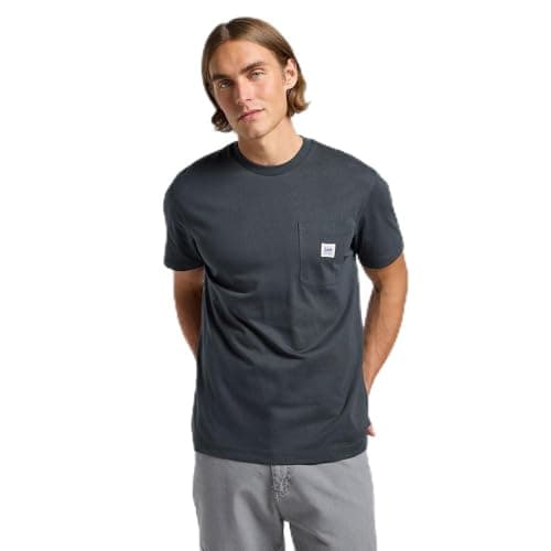 Image of Lee Men's Ww Pocket Tee T-Shirt, Washed Black, L