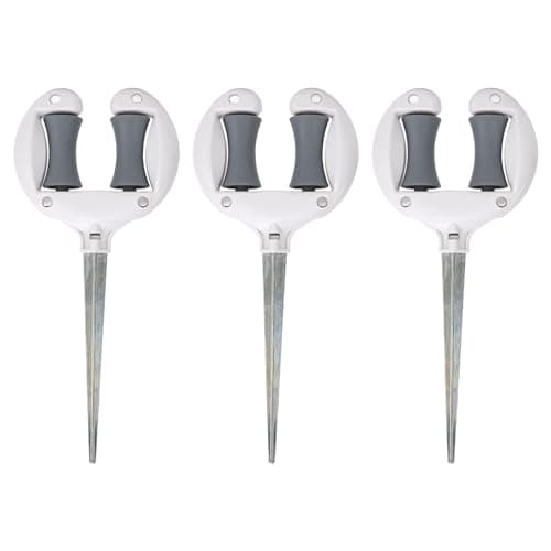 Image of Ejoyous Garden Hose Guide Holder, Outdoor Lawn Garden Hose Support Spike Top Roller Soft Water Pipe Positioning Pointed Head, Keeps Hose from Kinking