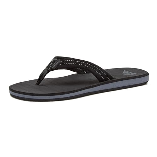 Image of Quiksilver Carver Nubuck M, Men’s Flip flops, Black (solid Black), 13 UK D (M)