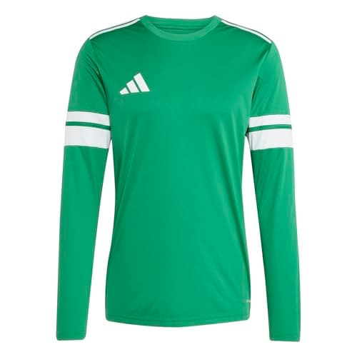 Image of adidas Men's SQUADRA25 Jersey Long Sleeve, Team Green/White, S