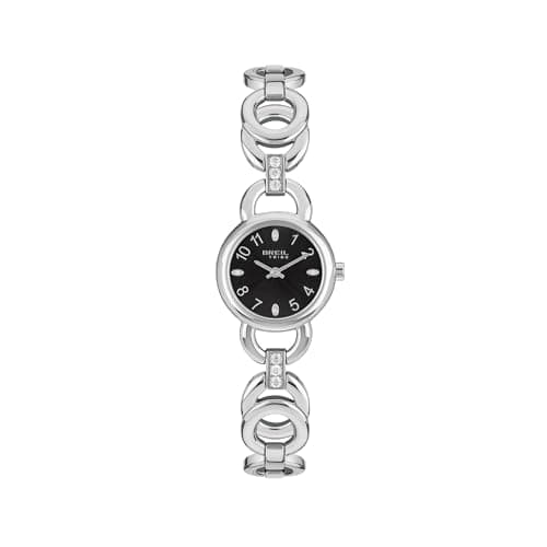 Image of Breil Alya EW0697 Women's Watch Single Colour Black Movement Only Time – 2 Hands Quartz and Silver Steel Bracelet, Bracelet