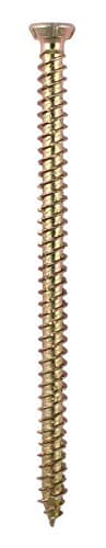 Image of TIMCO Concrete Screws Flat Countersunk Yellow - 7.5 x 120