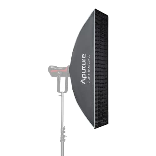 Image of Aputure Light Box 30120 - Rectangle Softbox with Grid & Bowens Mount for Amaran 60 / 100 / 200 Series, Aputure LS 300 / 600 / 120 Sereis LED Video Light