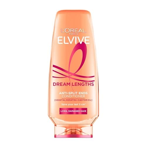 Image of L'Oréal Paris Elvive Dream Lengths Anti-Split Ends Conditioner, with Vegetal Keratin & Castor Oil, for Long Hair, Suitable for all hair textures, 300ml