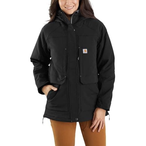 Image of Carhartt, Women's, Super Dux™ Relaxed Fit Insulated Traditional Coat, Black, S