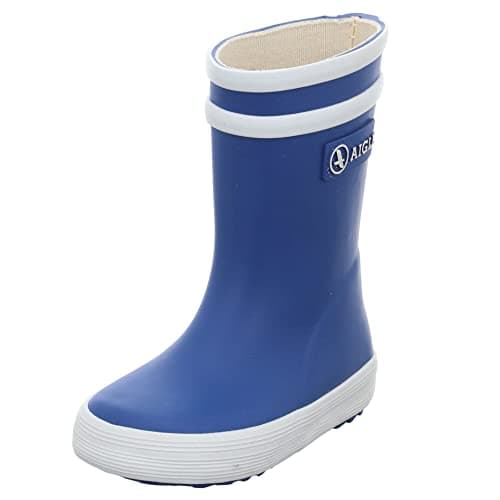 Image of Aigle Unisex Kids Baby Flac Wellington Boots, Blue, 3.5 UK Child