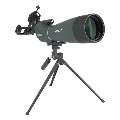 Image of Svbony SV28 Upgrade 20-60x80 Spotting Scope for Target Shooting, HD FMC, Long Range Spotter Scope with Phone Adapter and Tripod, Spotter Scope for Birdwatching, Wildlife Observation