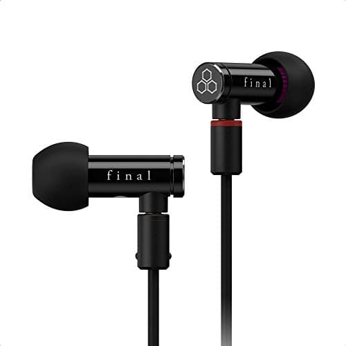 Image of final E4000 In-Ear Isolating Earphones, Immersive High-Fidelity Sound, Lightweight & Comfortable, Durable Design, Detachable OFC MMCX Cable, Swing-Fit Eartips - Black Aluminium