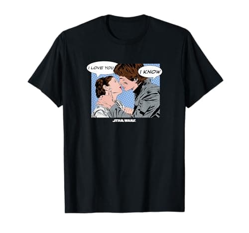 Image of Star Wars I Love You Princess Leia And Han Solo White T-Shirt