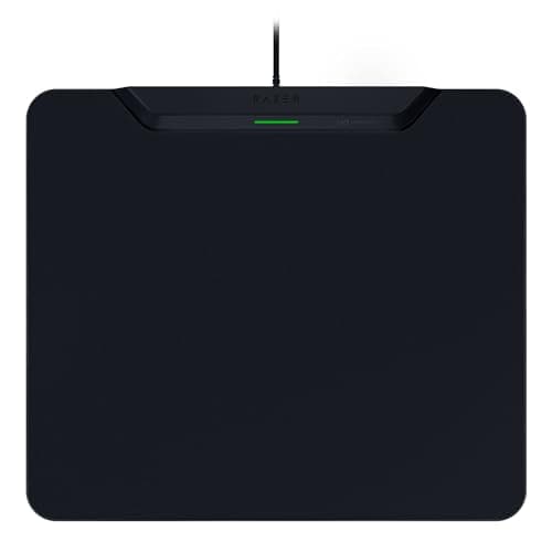 Image of Razer HyperFlux V2 - Wireless charging mouse pad system for gaming mice - gaming mouse mat & charging puck (LED charging indicator, anti-slip rubber feet, auto-pairing) Black