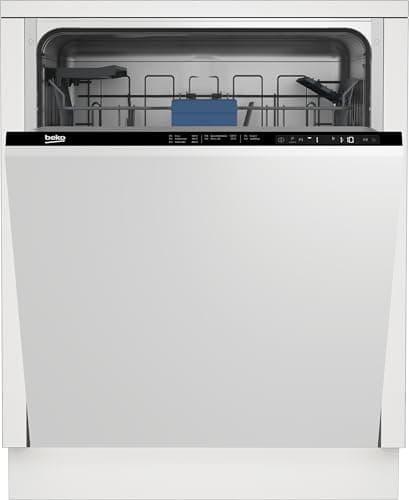 Image of Beko BDIN25440 Integrated Full Size Dishwasher - Black Control Panel - C Rated