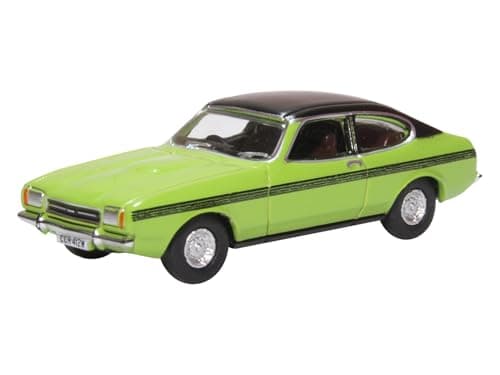 Image of Oxford Ford Capri MkII Lime Green Only Fools & Horses vehicle 1:76 railway scale diecast model