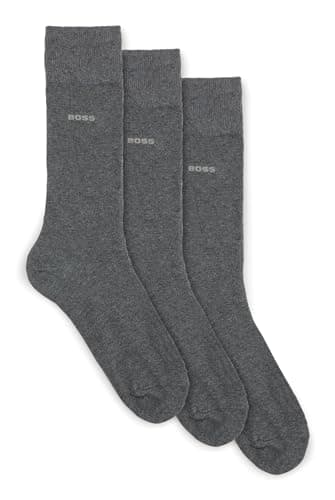 Image of BOSS Mens 3P RS Uni CC Three-pack of cotton-blend socks in a regular length