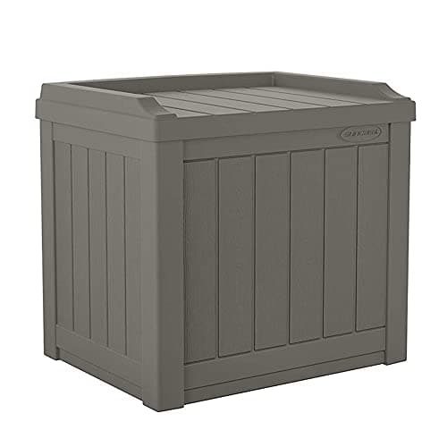 Image of Suncast Rowlinson Florida 83L Storage Box - Stone Grey