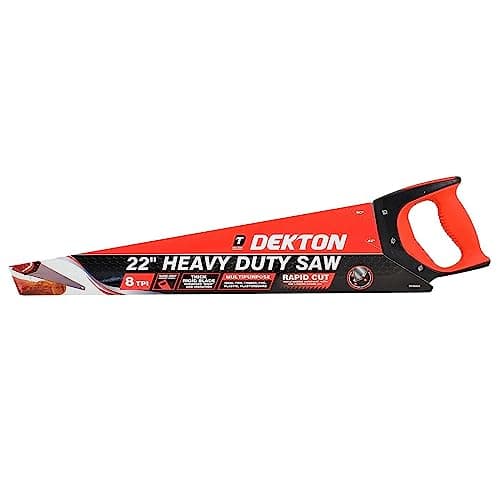 Image of 22" Hand Saw Heavy Duty Wood Carpentry 8 TPI Sharp Hardpoint Soft Grip Handle