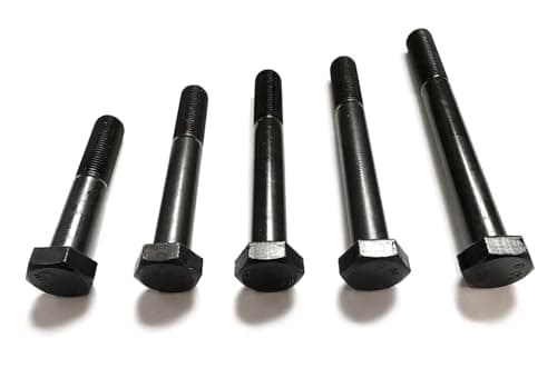 Image of M12 X 1.5 Fine Pitch Hex Bolts, 10.9 Grade High Tensile Steel, Self Colour, Part Threaded DIN960 (4, M12 X 1.5 X 90)