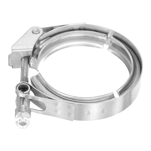 Image of sourcing map 3" Quick Release V Band Clamp 304 Stainless Steel for Exhaust Systems Downpipe Exchange Exhaust Accessories, Adjustment Range 76mm / 2.99inch