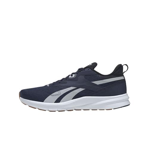Image of Reebok Men's Runner 4 4E Sneaker, Vector Navy/Pure Grey 2 Rubber Gum-03, 8.5 UK