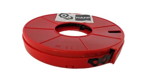 Image of HAFD Black Metal Fixing Band 12mm x 10m – Perforated Galvanised Steel Fixing Strap for Pipework, Cable Support & General Repairs, Flexible Mounting Band for DIY & Construction