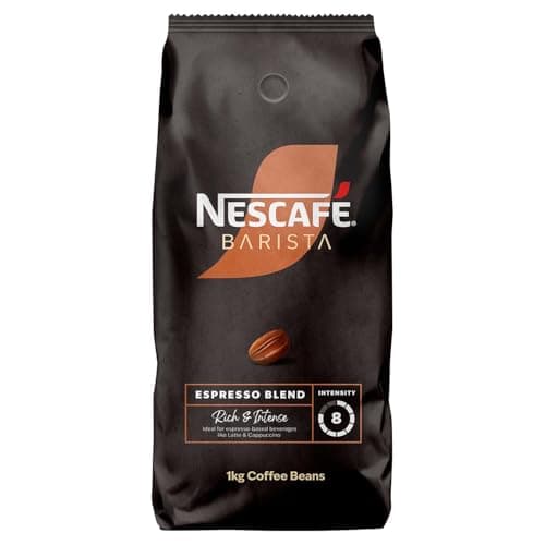 Image of NESCAFÉ BARISTA Espresso Blend Coffee Beans, Medium Roast, 8/10 Intensity, 1kg
