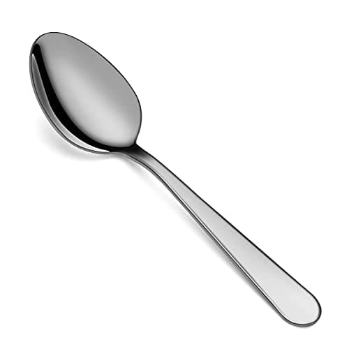 Image of Spoon Set, 12-Piece Stainless Steel Dessert Spoons Dining Spoons, Mirror Polishing Cutlery Spoons Set,Dishwasher Safe (6.7 inches, 17cm)