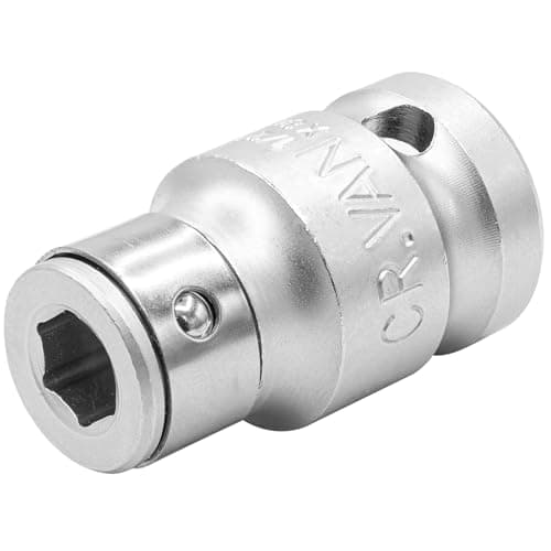 Image of DAKCOS 1/2" Square Drive to 8mm(5/16") Hex Bit Holder Socket, Bit Adaptor with Retaining Ball, CR-V