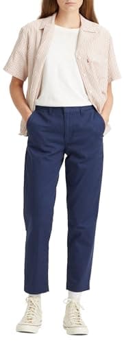 Image of Levi's Women's Essential Chino Pants, Black Iris Twill, 27W / 29L