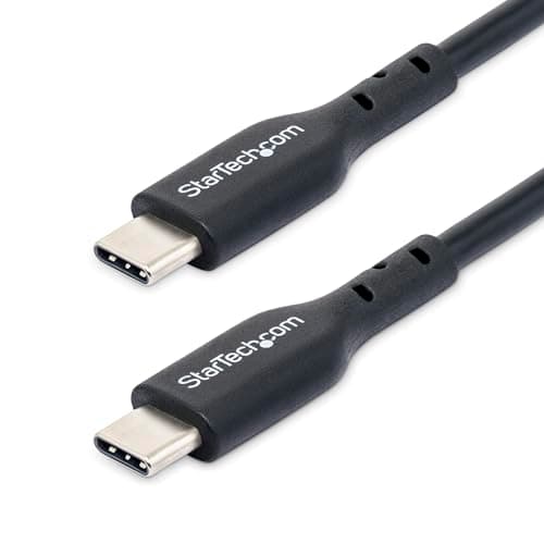 Image of StarTech.com 1m (3ft) USB C Charging Cable, USB-C Cable, USB 2.0 Type-C Laptop Charger Cord, 60W 3A Power Delivery, M/M