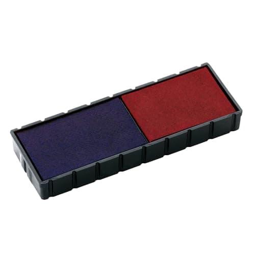 Image of COLOP E/12/2 Blue/Red Replacement Pad - Single | 107142 | 2 Colour pad: Blue/Red | Fits COLOP S120/WD, S120/P, S160/DD