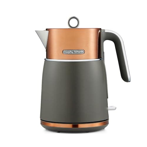 Image of Morphy Richards Signature Opulent Jug Kettle, 1.5L, 3KW Rapid Boil, Removable Filter, 360 Cordless Base, Steel Body, Copper, 100742