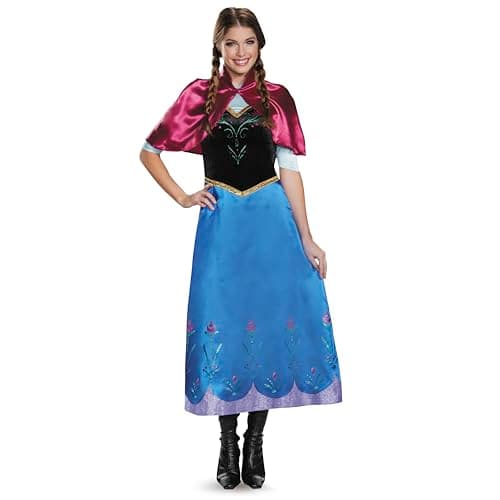 Image of Adult Disney's Frozen Anna Traveling Deluxe Costume