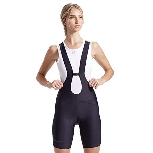 Image of PEARL IZUMI Women's 8" Attack Air Bib Shorts, Breathable with Reflective Fabric Black