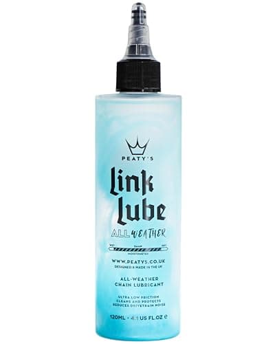 Image of Peaty's LinkLube All-Weather Bike Chain Lube - Bike Chain Oil, Bespoke Blend of Wax and Bicycle Oil for Smooth Drivetrain, Cassette & Gears, Cycle Lubricant for MTB, Road & E-Bikes, 120ml