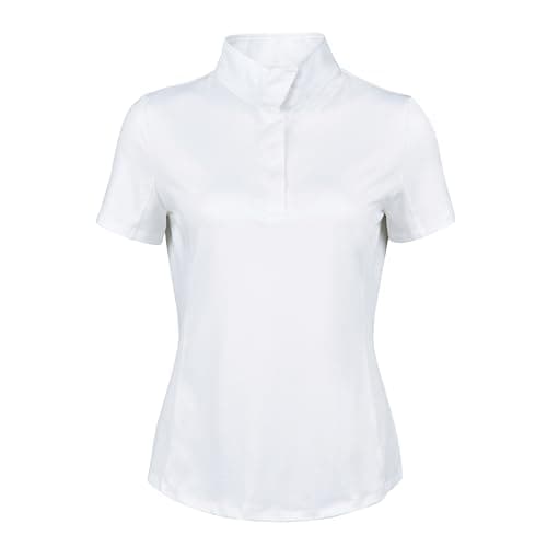 Image of Dublin Ria Short Sleeve Competition Shirt, White, Ladies Small
