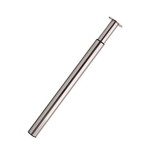 Image of Trintion Table Leg Adjustable Kitchen Worktop/Desk/Breakfast Bar Table Leg 60mm Diameter Adjustable Height 710-1100mm(Brushed Steel)